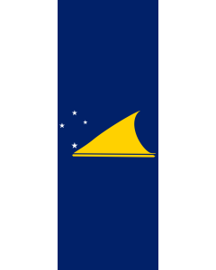 Drapeau: bannière drapau avec tunnel sans crochets Tokelau |  portrait flag | 6m² | 400x150cm 