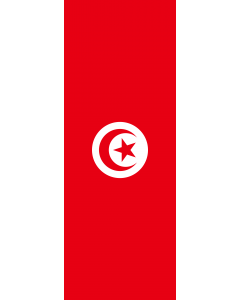 Bandiera: Tunisia |  bandiera ritratto | 6m² | 400x150cm 