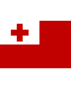 Flag: Tonga |  landscape flag | 0.375m² | 4sqft | 50x75cm | 1.5x2.5ft 