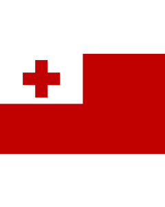 Table-Flag / Desk-Flag: Tonga 15x25cm