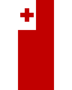 Vertical Hanging Beam Flag: Tonga |  portrait flag | 3.5m² | 38sqft | 300x120cm | 10x4ft 