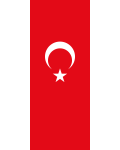 Vertical Hanging Swivel Crossbar Banner Flag: Turkey |  portrait flag | 3.5m² | 38sqft | 300x120cm | 10x4ft 