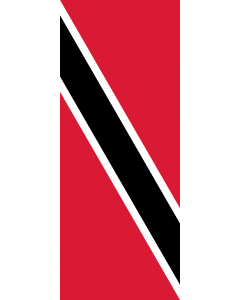 Flag: Trinidad and Tobago |  portrait flag | 3.5m² | 38sqft | 300x120cm | 10x4ft 