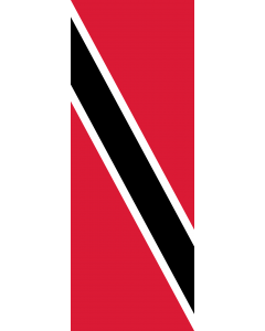 Flag: Trinidad and Tobago |  portrait flag | 6m² | 64sqft | 400x150cm | 13x5ft 