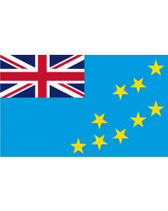 Flag: Tuvalu |  landscape flag | 1.35m² | 14.5sqft | 90x150cm | 3x5ft 