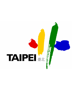 Flag: Taipei City |  landscape flag | 1.35m² | 14.5sqft | 90x150cm | 3x5ft 