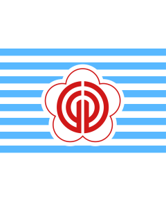 Bandera: TapeiFlag | Taipei City | Drapeu de la ville de Taipei | Taipé | Parcami Taybey |  bandera paisaje | 1.35m² | 90x150cm 