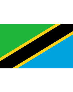 Flagge: XXL+ Tansania, Vereinigte Republik  |  Querformat Fahne | 3.75m² | 150x250cm 