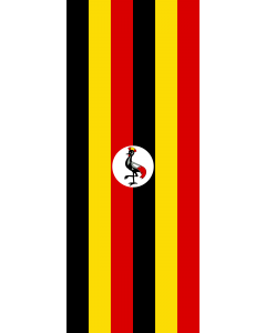 Bandiera: Uganda |  bandiera ritratto | 3.5m² | 300x120cm 