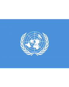 Flag: United Nations, UN |  landscape flag | 0.7m² | 7.5sqft | 70x100cm | 2x3ft 