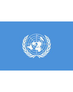 Flag: United Nations, UN |  landscape flag | 0.135m² | 1.5sqft | 30x45cm | 1x1.5foot 