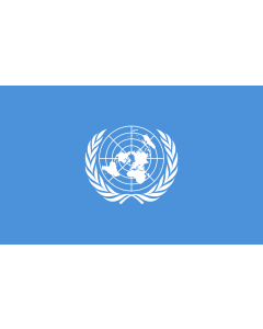 Table-Flag / Desk-Flag: United Nations, UN 15x25cm