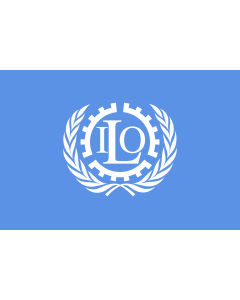 Indoor-Flag: International Labour Organization 90x150cm