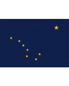 Flag: Alaska |  landscape flag | 0.135m² | 1.5sqft | 30x45cm | 1x1.5foot 