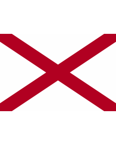 Flag: Alabama |  landscape flag | 0.135m² | 1.5sqft | 30x45cm | 1x1.5foot 