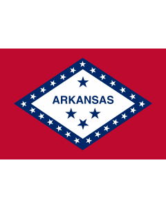 Flag: Arkansas |  landscape flag | 0.135m² | 1.5sqft | 30x45cm | 1x1.5foot 