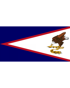 Flag: American Samoa  |  landscape flag | 0.135m² | 1.5sqft | 25x50cm | 10x20inch 