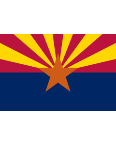 Flag: Arizona |  landscape flag | 0.06m² | 0.65sqft | 20x30cm | 8x12in 