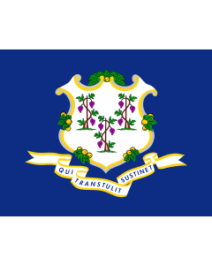 Flag: Connecticut |  landscape flag | 0.135m² | 1.5sqft | 33x40cm | 13x15inch 