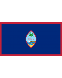 Flag: Guam |  landscape flag | 0.135m² | 1.5sqft | 27x50cm | 11x20inch 