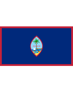 Flag: Guam |  landscape flag | 0.135m² | 1.5sqft | 27x50cm | 11x20inch 