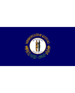 Flag: Kentucky |  landscape flag | 0.135m² | 1.5sqft | 27x50cm | 10x20inch 