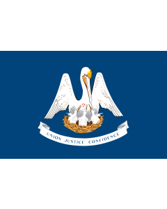 Flag: Louisiana |  landscape flag | 0.06m² | 0.65sqft | 20x30cm | 8x12in 