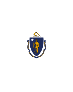 Flag: Massachusetts |  landscape flag | 0.135m² | 1.5sqft | 30x45cm | 1x1.5foot 