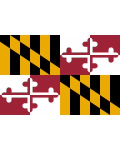 Bandiera: Maryland |  bandiera paesaggio | 2.16m² | 120x180cm 