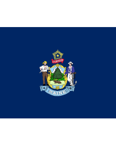 Flag: Maine |  landscape flag | 0.135m² | 1.5sqft | 33x40cm | 13x15inch 