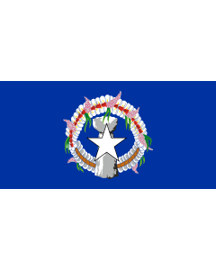 Flag: Northern Mariana Islands |  landscape flag | 0.135m² | 1.5sqft | 25x50cm | 10x20inch 