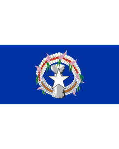 Flag: Northern Mariana Islands |  landscape flag | 0.06m² | 0.65sqft | 17x34cm | 7x14inch 