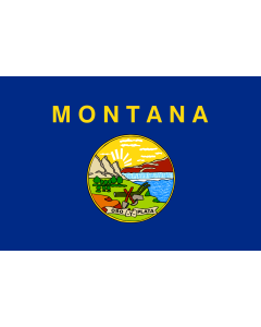 Flag: Montana |  landscape flag | 0.135m² | 1.5sqft | 30x45cm | 1x1.5foot 