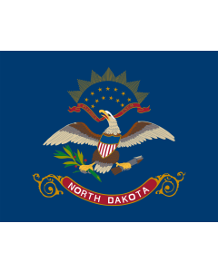 Flag: North Dakota |  landscape flag | 0.135m² | 1.5sqft | 33x40cm | 13x15inch 