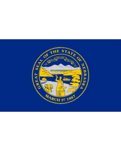 Flag: Nebraska |  landscape flag | 0.135m² | 1.5sqft | 30x45cm | 1x1.5foot 