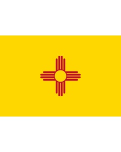 Flag: New Mexico |  landscape flag | 0.135m² | 1.5sqft | 30x45cm | 1x1.5foot 