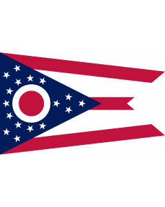 Bandera: Ohio |  bandera paisaje | 0.375m² | 50x75cm 