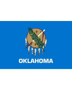 Bandera: Oklahoma |  bandera paisaje | 0.375m² | 50x75cm 