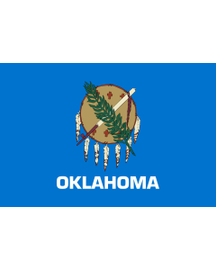 Flag: Oklahoma |  landscape flag | 0.24m² | 2.5sqft | 40x60cm | 1.3x2foot 