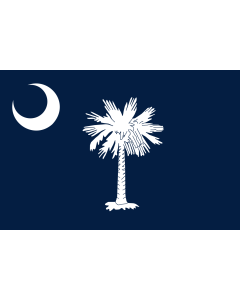 Flag: South Carolina |  landscape flag | 0.135m² | 1.5sqft | 30x45cm | 1x1.5foot 
