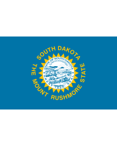 Flag: South Dakota |  landscape flag | 0.135m² | 1.5sqft | 30x45cm | 1x1.5foot 