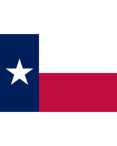 Bandera: Texas |  bandera paisaje | 0.375m² | 50x75cm 