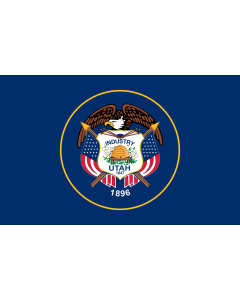Flag: Utah |  landscape flag | 0.135m² | 1.5sqft | 30x45cm | 1x1.5foot 