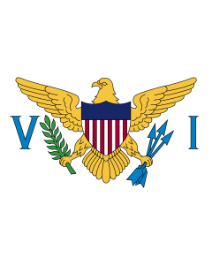 Flag: Virgin Islands of the United States |  landscape flag | 0.135m² | 1.5sqft | 30x45cm | 1x1.5foot 