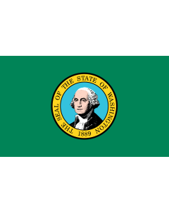 Flag: Washington |  landscape flag | 0.135m² | 1.5sqft | 30x45cm | 1x1.5foot 