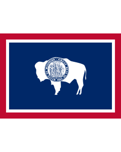 Flag: Wyoming |  landscape flag | 0.135m² | 1.5sqft | 30x45cm | 1x1.5foot 