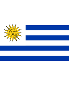 Flag: Uruguay |  landscape flag | 0.96m² | 10sqft | 80x120cm | 2.5x4ft 