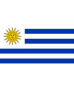 Bandera: Uruguay |  bandera paisaje | 2.4m² | 120x200cm 