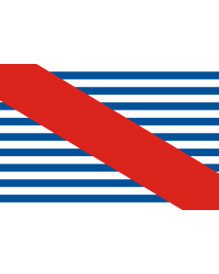 Bandera: Departamento de Canelones |  bandera paisaje | 0.135m² | 30x45cm 
