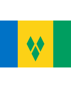 Flag: Saint Vincent and the Grenadines |  landscape flag | 0.24m² | 2.5sqft | 40x60cm | 1.3x2foot 